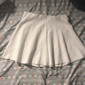 White Pleated Skirt